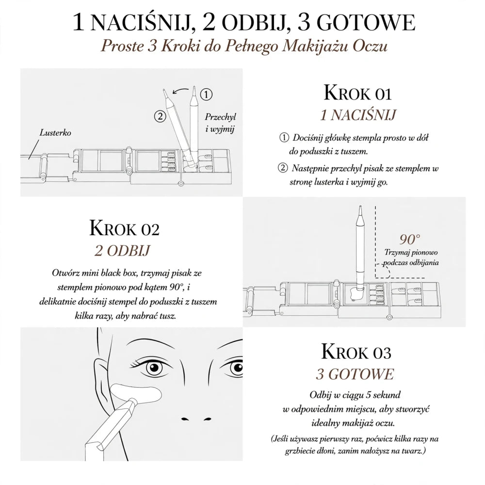 BRWIADA™ Zestaw Stempli do rzęs
